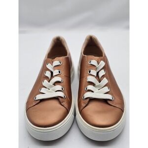 ECCO Shoes Women 40 Street Tray Metallic Leather Platform Chunky Comfort Sneaker